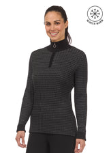 Quarter Zip Herringbone Sweater