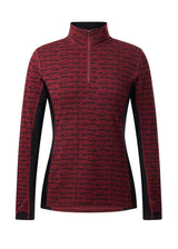 Stable Temp Merino Wool Quarter Zip Top - Print