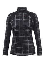 First Level Quarter Zip Stretch Fleece Tech Top - Print