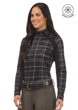 First Level Quarter Zip Stretch Fleece Tech Top - Print