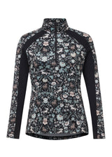 First Level Quarter Zip Stretch Fleece Tech Top - Print