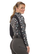 First Level Quarter Zip Stretch Fleece Tech Top - Print