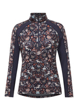 First Level Quarter Zip Stretch Fleece Tech Top - Print