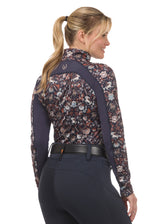 First Level Quarter Zip Stretch Fleece Tech Top - Print