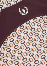 First Level Quarter Zip Stretch Fleece Tech Top - Print