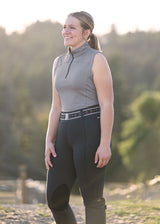 Quarter Zip Sleeveless Performance Top