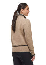 Full Zip Varsity Horse Sweater