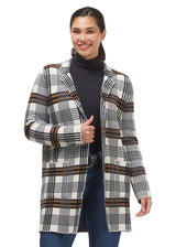 Plaid Sweater Jacket