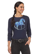 Mosaic Horse Long Sleeve Tee