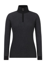 Quarter Zip Herringbone Sweater