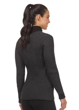 Quarter Zip Herringbone Sweater