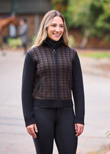 EQ Houndstooth Full Zip Sweater