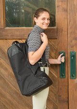 BLACK CHEVRON BITS::variant::EQ Boot Bag