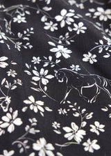 Horse Floral Button Up Shirt