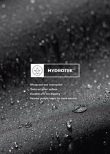Close up of the Waterproof All Around Rain Pant fabric, showcasing the HydroTek™ fabric that is waterproof and fully seam-sealed