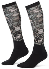 Kids Dual Zone Equestrian Boot Socks - Print