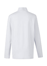 Flat lay, back side up, highlighting the shirt's fit and design